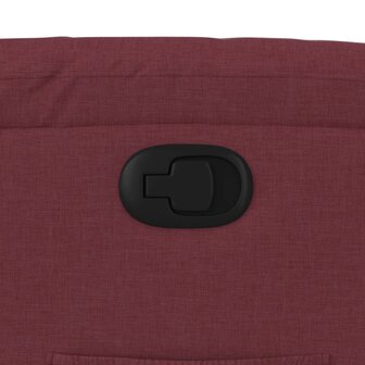 Fauteuil verstelbaar stof wijnrood 9