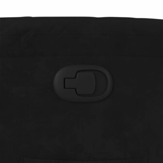 Fauteuil verstelbaar fluweel zwart 9