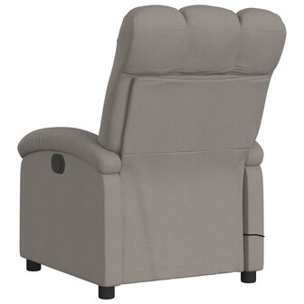 Massagestoel verstelbaar stof taupe 6
