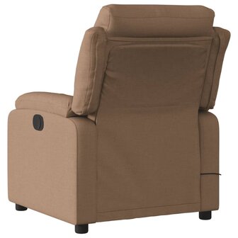 Massagestoel verstelbaar stof bruin 4