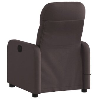 Massagestoel verstelbaar stof donkerbruin 4