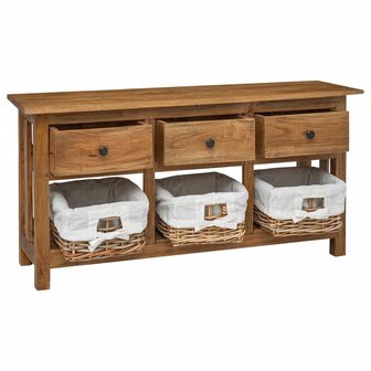Dressoir 100x30x50 cm massief mahoniehout 2
