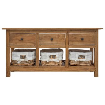 Dressoir 100x30x50 cm massief mahoniehout 3