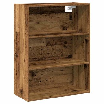 Dressoir met wandkast bewerkt hout oud houtkleurig 5