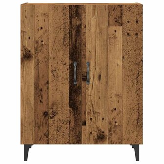 Dressoir met wandkast bewerkt hout oud houtkleurig 6