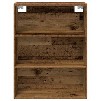 Dressoir met wandkast bewerkt hout oud houtkleurig 7
