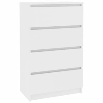 Dressoir 60x35x98,5 cm bewerkt hout wit 2