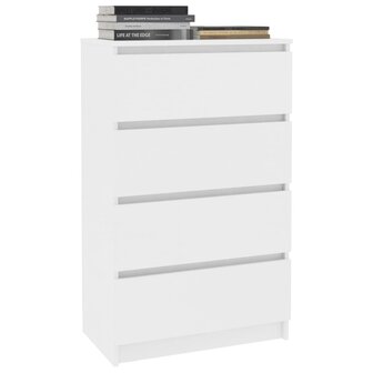 Dressoir 60x35x98,5 cm bewerkt hout wit 3