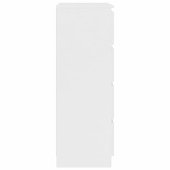 Dressoir 60x35x98,5 cm bewerkt hout wit 5