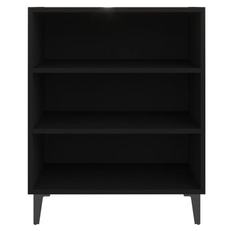 Dressoir 57x35x70 cm bewerkt hout zwart 4