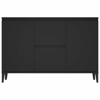 Dressoir 104x35x70 cm bewerkt hout zwart 5