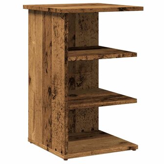 Dressoir 35x35x55 cm bewerkt hout oud houtkleurig 2