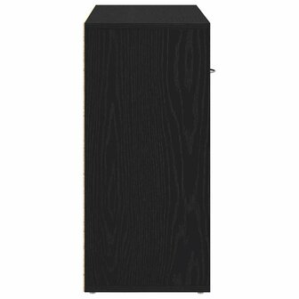 Dressoir 88x30x64 cm bewerkt hout zwart eikenkleurig 7
