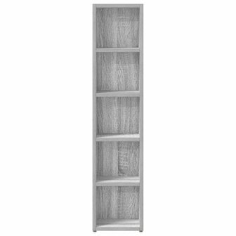 CD-kasten 2st 21x16x93,5cm bewerkt hout grijs sonoma eikenkleur 5