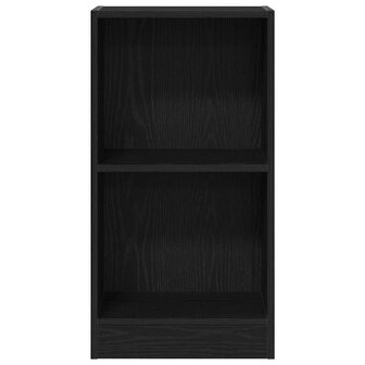 Boekenkast 40x24x76 cm spaanplaat zwart eikenkleurig 5