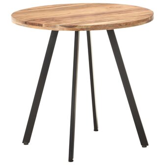 Eettafel 80 cm massief acaciahout 1
