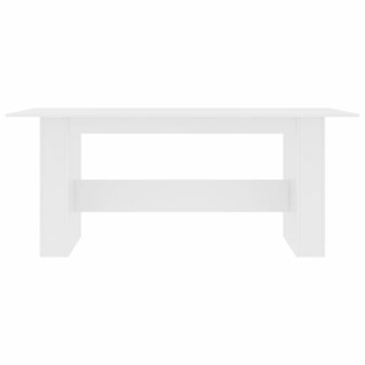 Eettafel 180x90x76 cm bewerkt hout wit 4