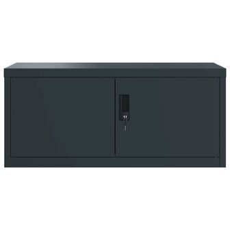 Archiefkast 90x40x145 cm staal antracietkleurig 4