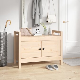Halbankje 80x40x60 cm massief grenenhout 1