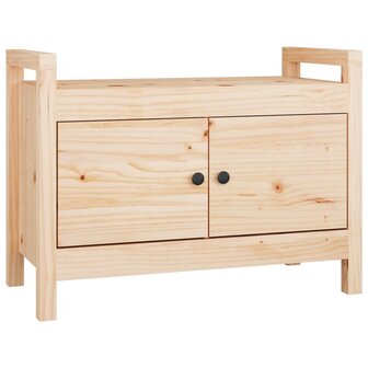 Halbankje 80x40x60 cm massief grenenhout 2