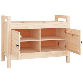 Halbankje 80x40x60 cm massief grenenhout 4
