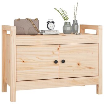 Halbankje 80x40x60 cm massief grenenhout 8