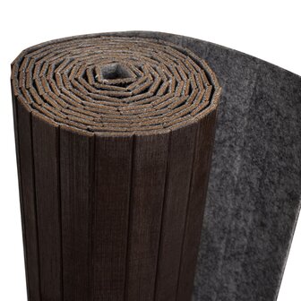 Kamerscherm donkerbruin bamboe 250x165 cm 3