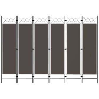 Kamerscherm met 6 panelen 240x180 cm antraciet 1