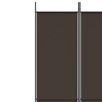 Kamerscherm met 6 panelen 300x220 cm stof bruin 7