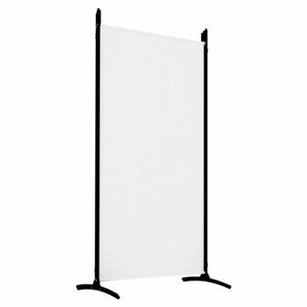 Kamerscherm met 5 panelen 433x180 cm stof wit 6