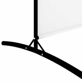 Kamerscherm met 5 panelen 433x180 cm stof wit 7