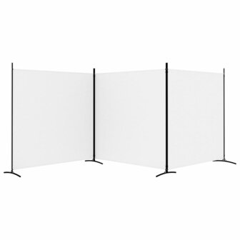  Kamerscherm met 3 panelen 525x180 cm stof wit 4