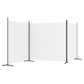  Kamerscherm met 3 panelen 525x180 cm stof wit 5