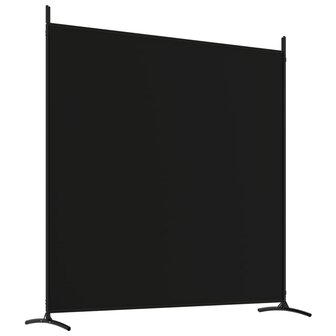 Kamerscherm met 4 panelen 698x180 cm stof zwart 6