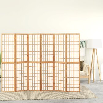Kamerscherm inklapbaar 6 panelen Japanse stijl 240x170 cm 1