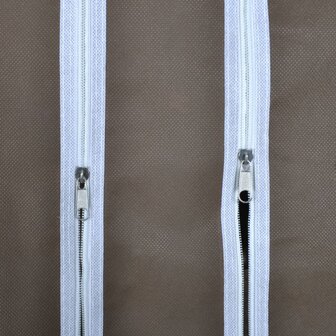 Kledingkast met vakken en stangen 45x150x176 cm stof bruin   6