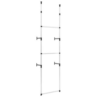 Kledingkastsysteem met stangen telescopisch aluminium 2