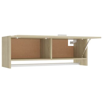 Kledingkast 100x32,5x35 cm bewerkt hout sonoma eikenkleurig 5