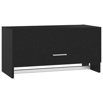 Kledingkast 70x32,5x35 cm bewerkt hout zwart 2