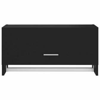 Kledingkast 70x32,5x35 cm bewerkt hout zwart 5