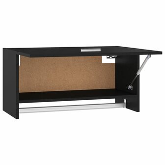 Kledingkast 70x32,5x35 cm bewerkt hout zwart 6