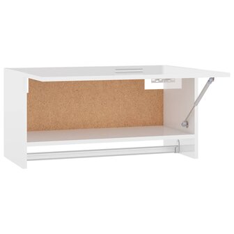 Kledingkast 70x32,5x35 cm bewerkt hout hoogglans wit 6