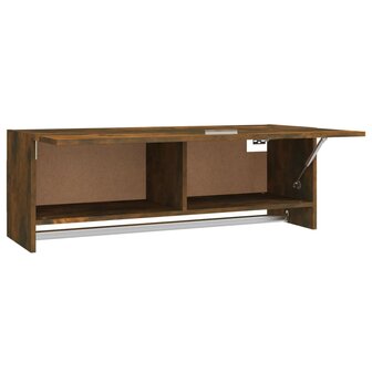 Kledingkast 100x32,5x35 cm bewerkt hout gerookt eikenkleurig 5