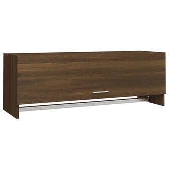 Kledingkast 100x32,5x35 cm bewerkt hout bruin eikenkleur 2