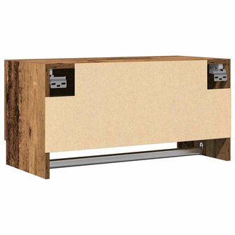 Kledingkast 70x32,5x35 cm bewerkt hout oud houtkleurig 6