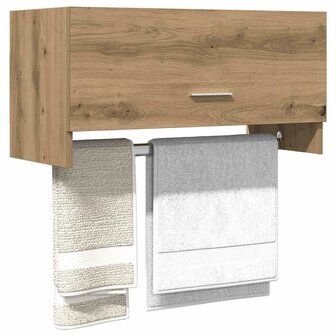 Kledingkast 70x32,5x35 cm bewerkt hout artisanaal eikenkleur 1
