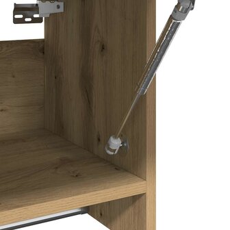 Kledingkast 70x32,5x35 cm bewerkt hout artisanaal eikenkleur 7
