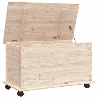 Opbergkist met wielen ALTA 73x39,5x43 cm massief grenenhout 2