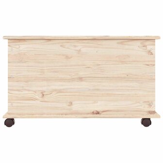 Opbergkist met wielen ALTA 73x39,5x43 cm massief grenenhout 5
