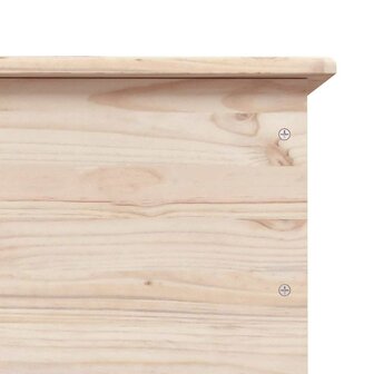 Opbergkist met wielen ALTA 73x39,5x43 cm massief grenenhout 9